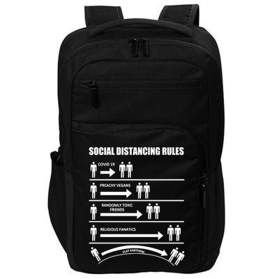 Social Distancing Rules Covid 19 Preachy Vegans Randomly Toxic Friends Religious Impact Tech Backpack