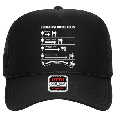 Social Distancing Rules Covid 19 Preachy Vegans Randomly Toxic Friends Religious Trucker Hat