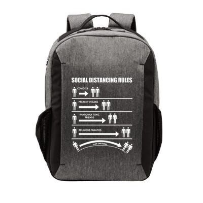 Social Distancing Rules Covid 19 Preachy Vegans Randomly Toxic Friends Religious Vector Backpack