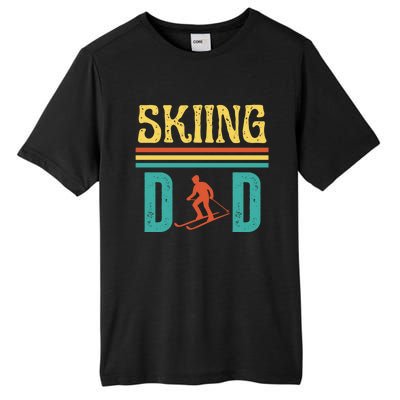 Skiing Dad Retro Vintage Ski Fathers Day Funny Skiing Meaningful Gift Tall Fusion ChromaSoft Performance T-Shirt