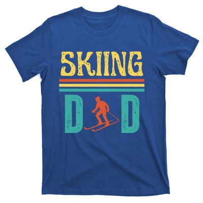 Skiing Dad Retro Vintage Ski Fathers Day Funny Skiing Meaningful Gift T-Shirt