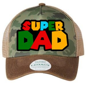 Super Dad Retro Gift Legacy Tie Dye Trucker Hat