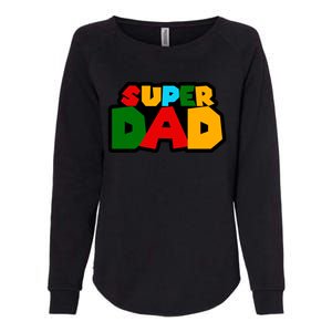 Super Dad Retro Gift Womens California Wash Sweatshirt