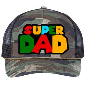 Super Dad Retro Gift Retro Rope Trucker Hat Cap