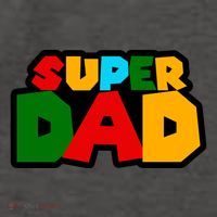 Super Dad Retro Gift Vector Backpack