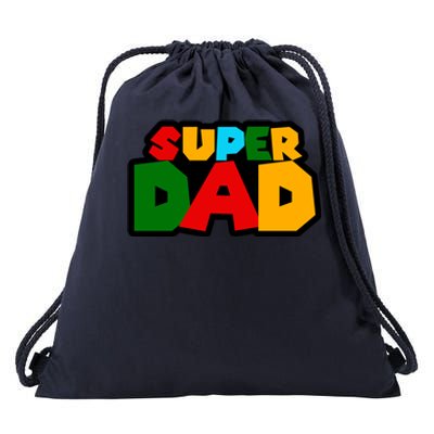 Super Dad Retro Gift Drawstring Bag