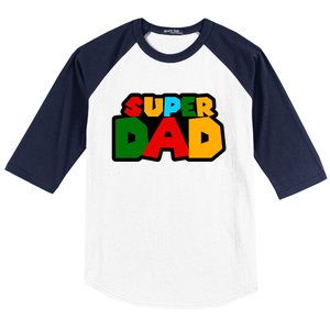 Super Dad Retro Gift Baseball Sleeve Shirt