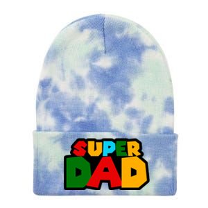 Super Dad Retro Gift Tie Dye 12in Knit Beanie