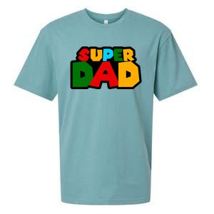 Super Dad Retro Gift Sueded Cloud Jersey T-Shirt