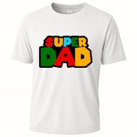 Super Dad Retro Gift Cooling Performance Crew T-Shirt