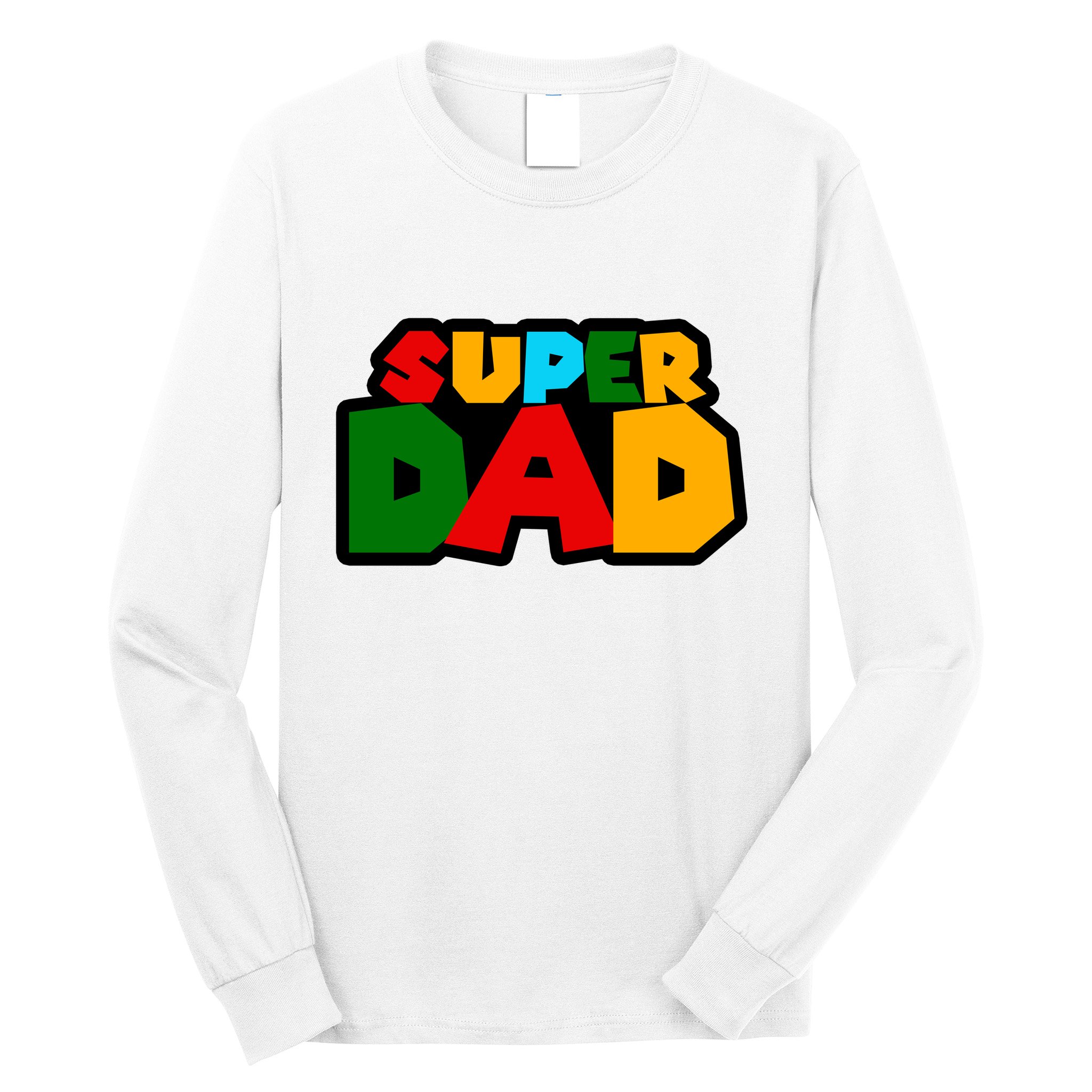 Super Dad Retro Gift Long Sleeve Shirt