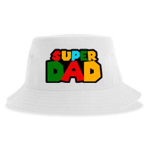 Super Dad Retro Gift Sustainable Bucket Hat