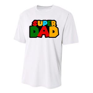 Super Dad Retro Gift Performance Sprint T-Shirt