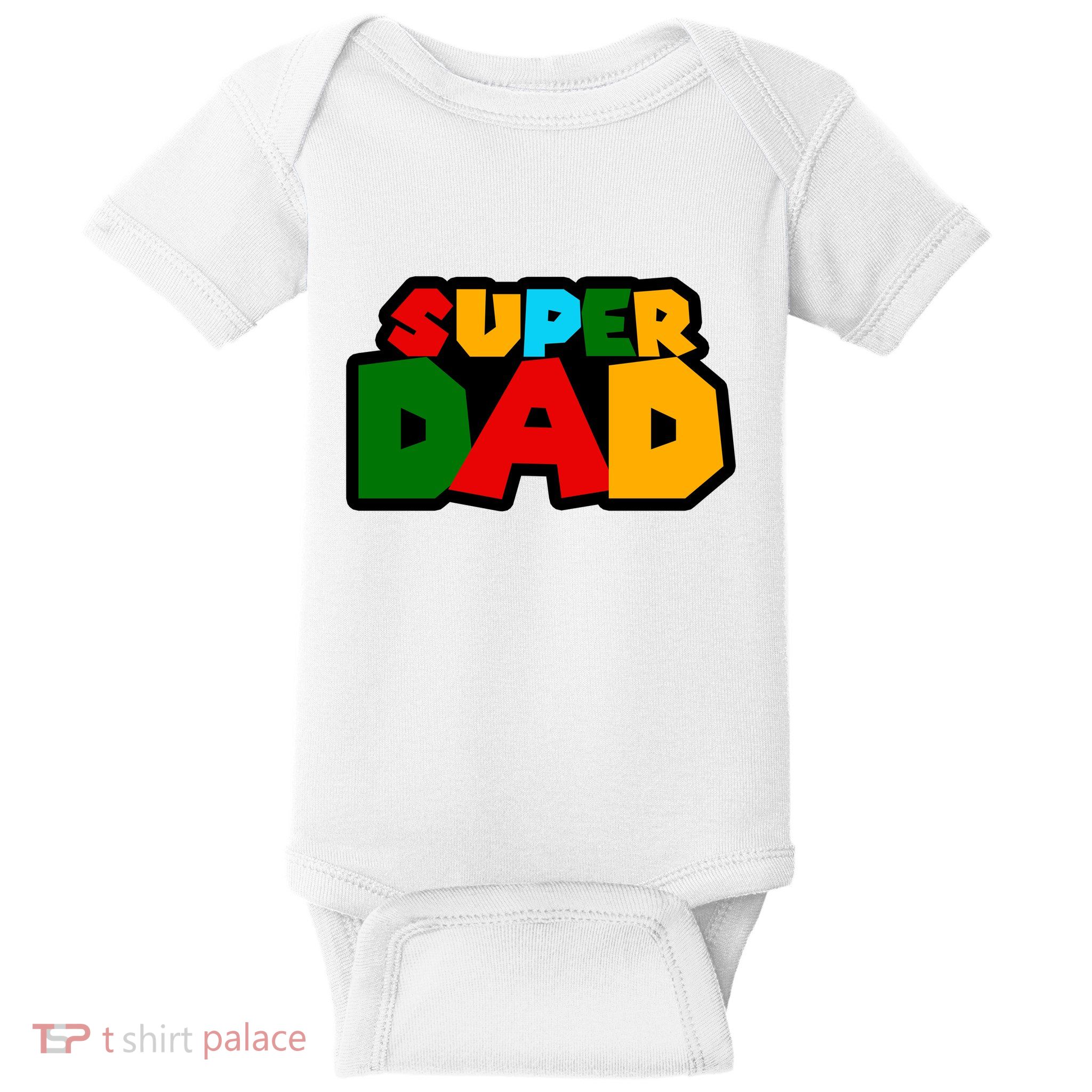 Super Dad Retro Gift Baby Bodysuit