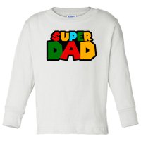 Super Dad Retro Gift Toddler Long Sleeve Shirt