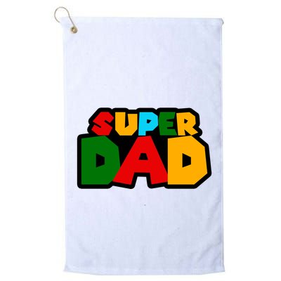 Super Dad Retro Gift Golf Towel
