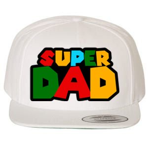 Super Dad Retro Gift Wool Snapback Cap