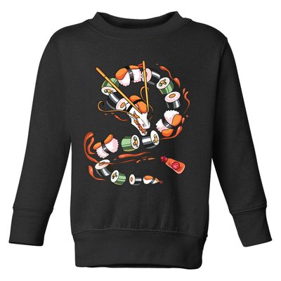 Sushi Dragon Roll Japanese Food Kawaii Dragon Anime Sushi Toddler Sweatshirt