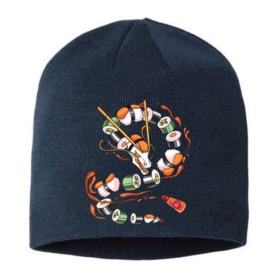 Sushi Dragon Roll Japanese Food Kawaii Dragon Anime Sushi Sustainable Beanie