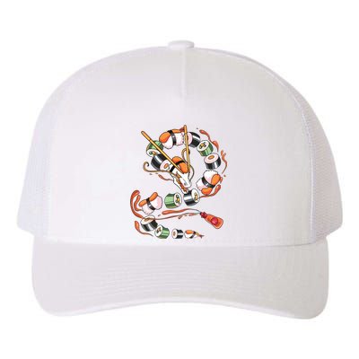 Sushi Dragon Roll Japanese Food Kawaii Dragon Anime Sushi Yupoong Adult 5-Panel Trucker Hat