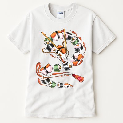 Sushi Dragon Roll Japanese Food Kawaii Dragon Anime Sushi Tall T-Shirt