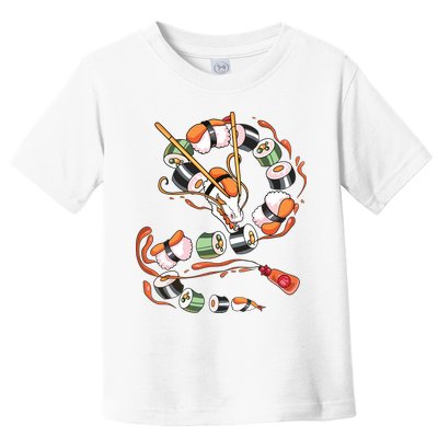 Sushi Dragon Roll Japanese Food Kawaii Dragon Anime Sushi Toddler T-Shirt