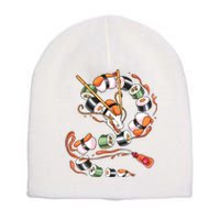 Sushi Dragon Roll Japanese Food Kawaii Dragon Anime Sushi Short Acrylic Beanie