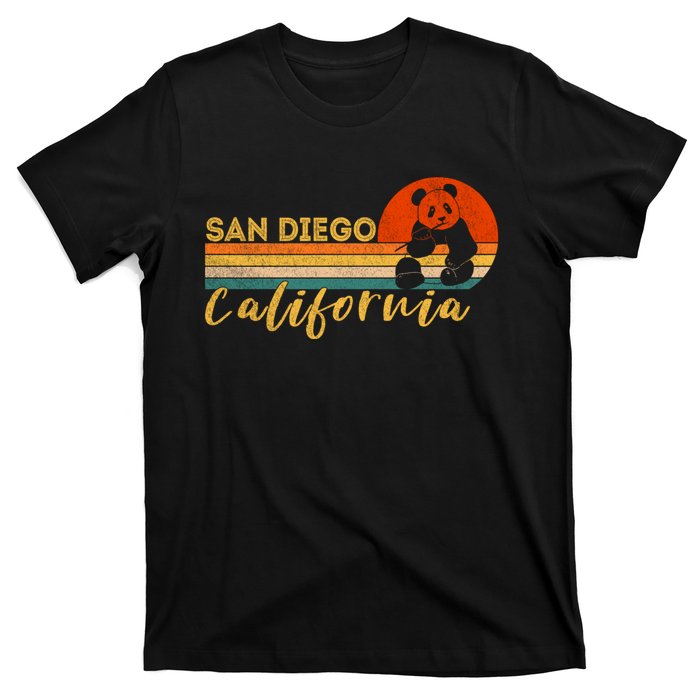 San Diego Retro Panda Zoo California Vintage T-Shirt