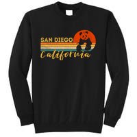 San Diego Retro Panda Zoo California Vintage Tall Sweatshirt