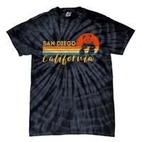 San Diego Retro Panda Zoo California Vintage Tie-Dye T-Shirt