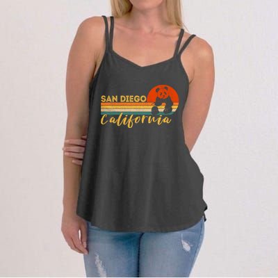 San Diego Retro Panda Zoo California Vintage Women's Strappy Tank