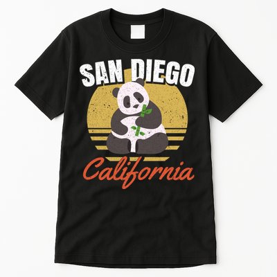 San Diego Retro Panda Zoo California Vintage Tall T-Shirt