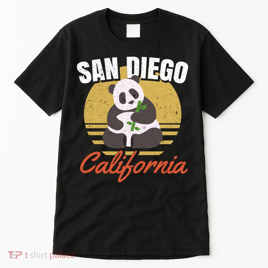 San Diego Retro Panda Zoo California Vintage Tall T-Shirt