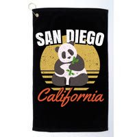 San Diego Retro Panda Zoo California Vintage Golf Towel