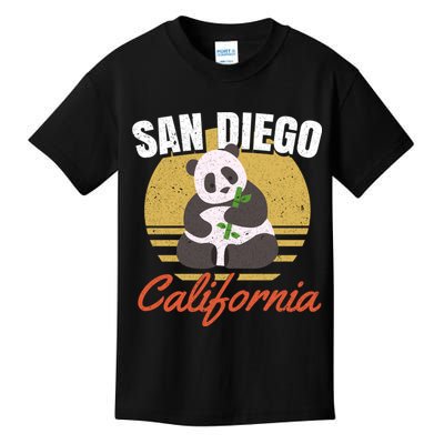 San Diego Retro Panda Zoo California Vintage Kids T-Shirt