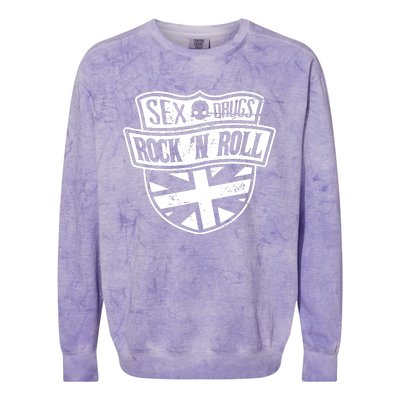 Sex Drugs Rock N Roll Colorblast Crewneck Sweatshirt