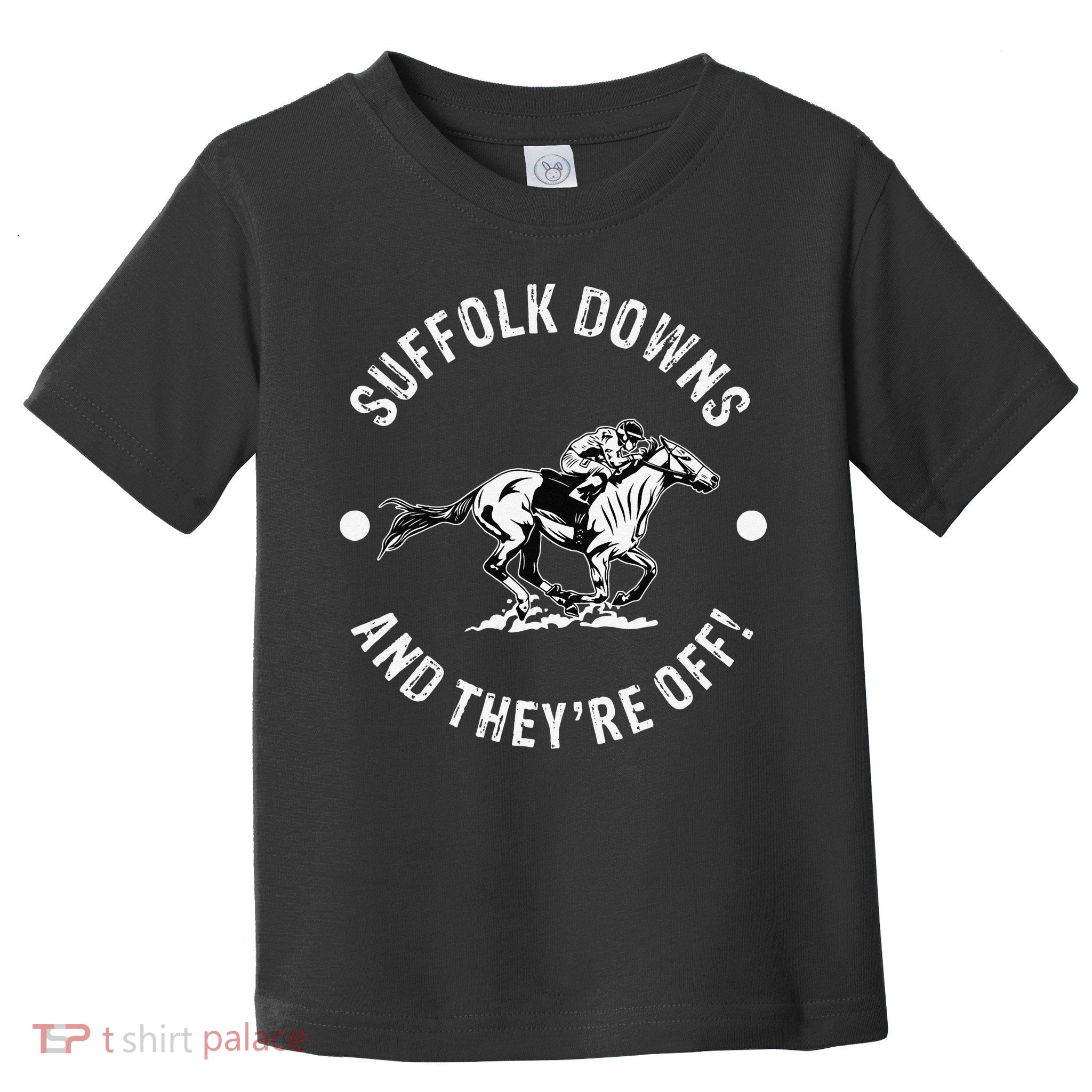 Suffolk Downs Racetrack Horse Racing Fan Equestrian MA Derby Toddler T-Shirt