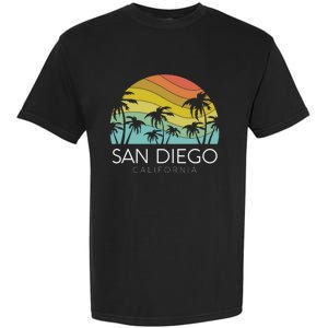 San Diego Retro California La Jolla Oceanside Carlsbad Poway Garment-Dyed Heavyweight T-Shirt