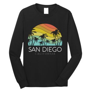 San Diego Retro California La Jolla Oceanside Carlsbad Poway Long Sleeve Shirt