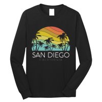 San Diego Retro California La Jolla Oceanside Carlsbad Poway Long Sleeve Shirt