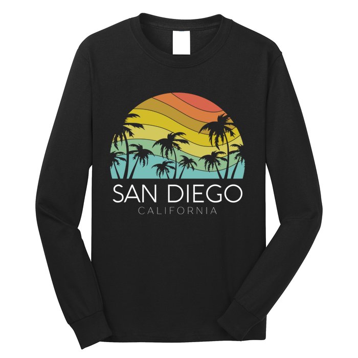 San Diego Retro California La Jolla Oceanside Carlsbad Poway Long Sleeve Shirt