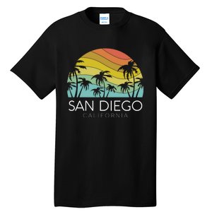 San Diego Retro California La Jolla Oceanside Carlsbad Poway Tall T-Shirt