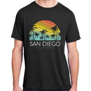 San Diego Retro California La Jolla Oceanside Carlsbad Poway Adult ChromaSoft Performance T-Shirt