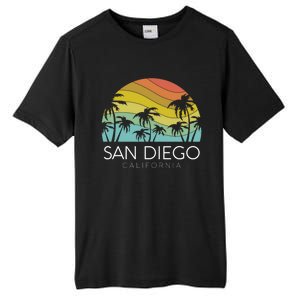 San Diego Retro California La Jolla Oceanside Carlsbad Poway Tall Fusion ChromaSoft Performance T-Shirt