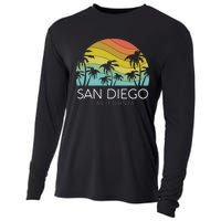 San Diego Retro California La Jolla Oceanside Carlsbad Poway Cooling Performance Long Sleeve Crew