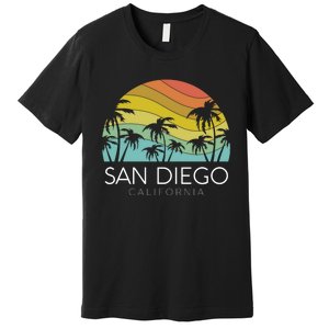 San Diego Retro California La Jolla Oceanside Carlsbad Poway Premium T-Shirt