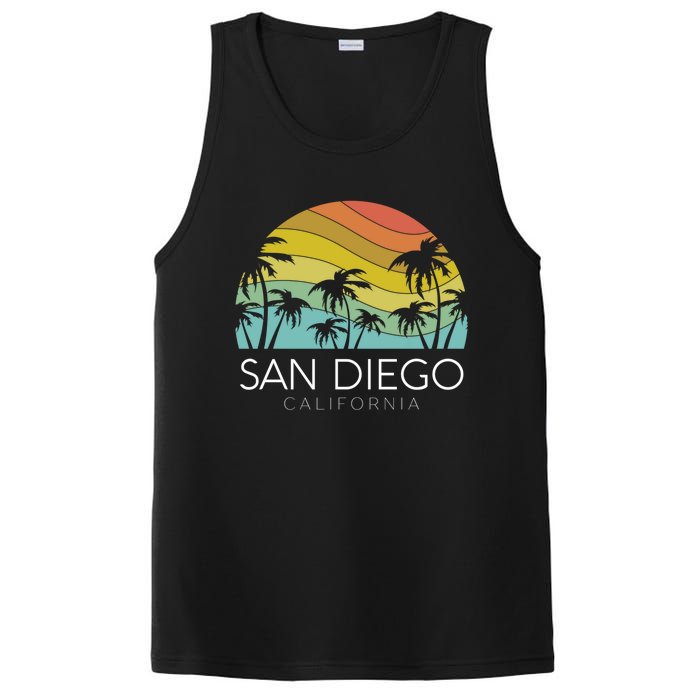 San Diego Retro California La Jolla Oceanside Carlsbad Poway PosiCharge Competitor Tank