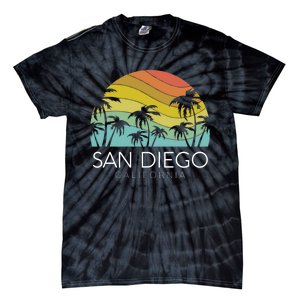 San Diego Retro California La Jolla Oceanside Carlsbad Poway Tie-Dye T-Shirt