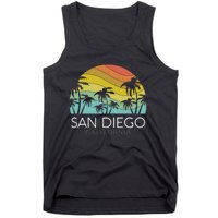 San Diego Retro California La Jolla Oceanside Carlsbad Poway Tank Top