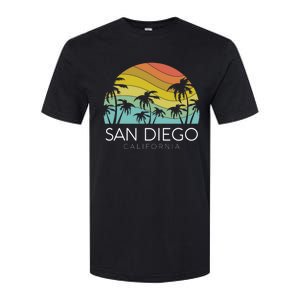 San Diego Retro California La Jolla Oceanside Carlsbad Poway Softstyle CVC T-Shirt